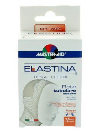 RETE TUBOLARE ELASTICA IPOALLERGENICA MASTER-AID ELASTINA TESTA/COSCIA 1,5 MT IN TENSIONE CALIBRO 6 CM image not present