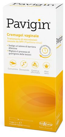PAVIGIN CREMAGEL VAGINALE 30 ML CON 6 CANNULE VAGINALI MONOUSO image not present