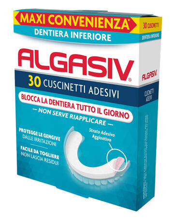 ALGASIV ADESIVO PER PROTESI DENTARIA INFERIORE 30 PEZZI image not present