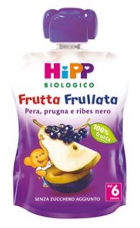 HIPP BIO FRUTTA FRULLATA PERA PRUGNA RIBES 90 G image not present