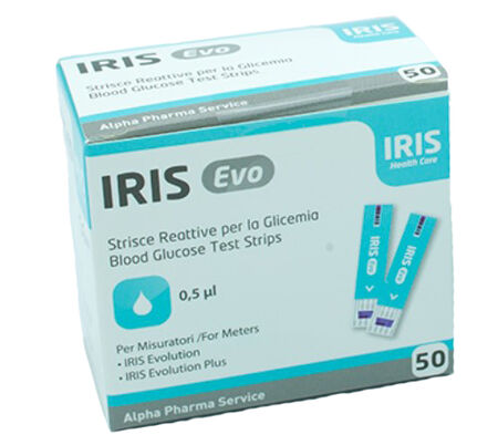 STRISCE MISURAZIONE GLICEMIA IRIS EVO 50 PEZZI image not present