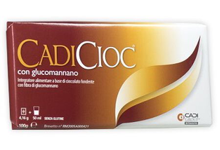 CADICIOC TAVOLETTA FONDENTE CON GLUCOMANNANO 100 G image not present