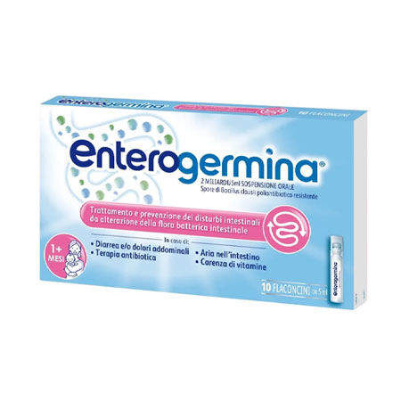 ENTEROGERMINA*orale sosp 10 flaconcini 2 mld 5 ml image not present