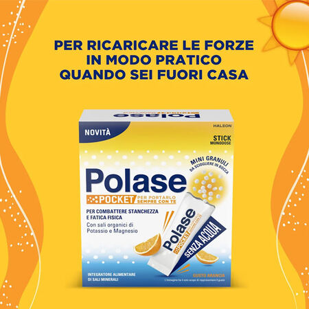 Polase Pocket  Integratore di Potassio e Magnesio - 14 buste orosolubili image not present