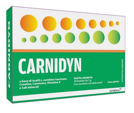 CARNIDYN 20 BUSTINE DA 5 G GUSTO ARANCIA image not present