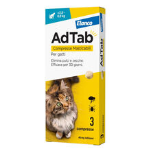 ADTAB 3 cpr masticabile 48 mg per gatti da 2 a 8 Kg