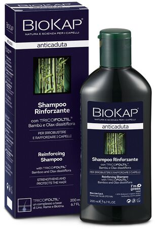 BIOKAP SHAMPOO RINFORZANTE ANTICADUTA CON TRICOFOLTIL NUOVA FORMULA 200 ML image not present