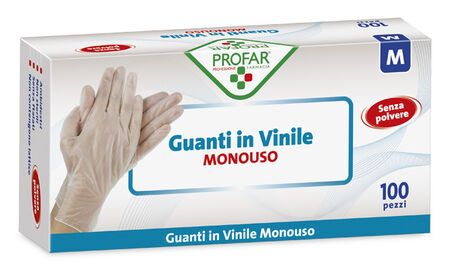 PROFAR GUANTO IN VINILE SENZA POLVERE M 100 PEZZI image not present