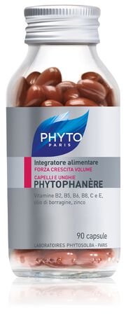 PHYTO PHYTOPHANERE INTEGRATORE ALIMENTARE CAPELLI/UNGHIE 90 CAPSULE NUOVA FORMULA ALLO ZINCO image not present