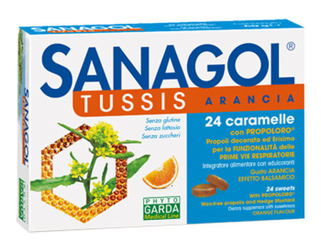 SANAGOL TUSSIS ARANCIA 24 CARAMELLE image not present