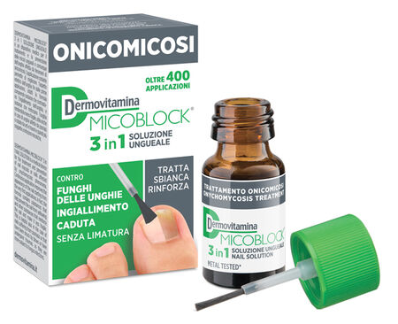DERMOVITAMINA MICOBLOCK 3 IN 1 ONICOMICOSI SOLUZIONE UNGUEALE 7 ML image not present