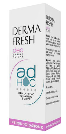 DERMAFRESH DEO SPRAY NO GAS AD HOC IPERSUDORAZIONE DEODORANTE 100 ML image not present