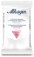 ALKAGIN SALVIETTINE DETERGENTI E RINFRESCANTI PER L'IGIENE INTIMA PH LEGGERMENTE ALCALINO SENZA ALCOOL 15 PEZZI CALENDULA MALVA E TILIA ALKAGIN SALVIETTINE DETERGENTI E RINFRESCANTI PER L'IGIENE INTIMA PH LEGGERMENTE ALCALINO SENZA ALCOOL 15 PEZZI CALENDULA MALVA E TILIA