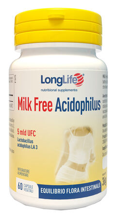 LONGLIFE MILK FREE ACIDOPHILUS 60 CAPSULE VEGETALI image not present