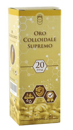 ORO COLLOIDALE SUPREMO 20PPM 100 ML image not present