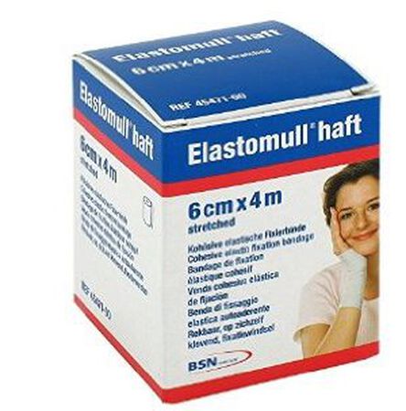 BENDA ELASTICA AUTOADESIVA ELASTOMULL HAFT COMPRESSIONE FORTE 6X400 CM image not present