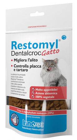 RESTOMYL DENTALCROC GATTO BUSTA 60 G image not present