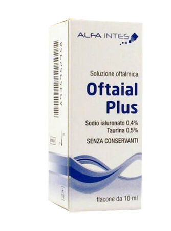 SOLUZIONE OFTALMICA OFTAIAL PLUS ACIDO IALURONICO 0,4% E TAURINA 10ML image not present