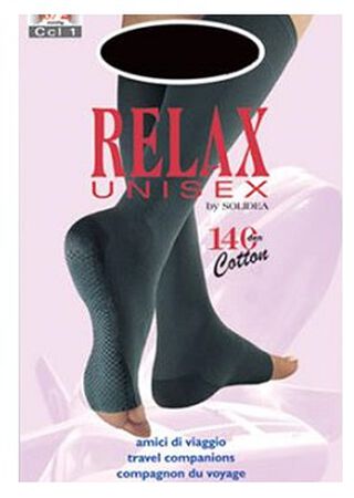 RELAX UNISEX 140 GAMBALETTO COTTON PUNTA APERTA NATUR 2 M image not present