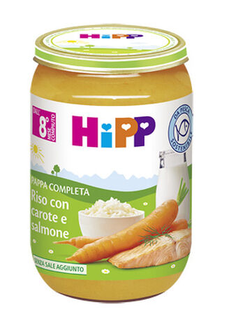 HIPP PAPPA PRONTA RISO CAROTE SALMONE 220 G image not present