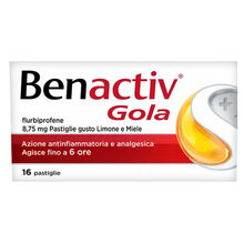 BENACTIV GOLA*16 pastiglie 8,75 mg limone miele BENACTIV GOLA*16 pastiglie 8,75 mg limone miele