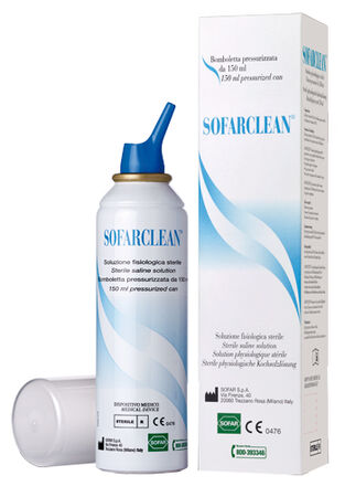 SOLUZIONE FISIOLOGICA SOFARCLEAN 150ML IN BOMBOLETTA PRESSURIZZATA image not present