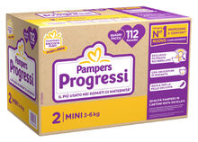 PAMPERS QUADRI PROGRESSI MINI 112 PEZZI
