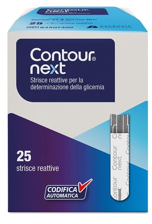 CONTOUR NEXT - STRISCE MISURAZIONE GLICEMIA - 25 PEZZI image not present