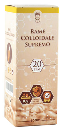 RAME COLLOIDALE SUPREMO 20PPM 100 ML image not present
