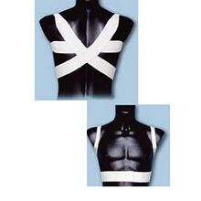 REGGISPALLE NERINA IN TESSUTO COTONE GARZATO MORBIDO CON ALLACCIATURA ANTERIORE A VELCRO INDICATO PER DORSO CURVO SCAPOLA ALATA COLORE BIANCO MISURA 4