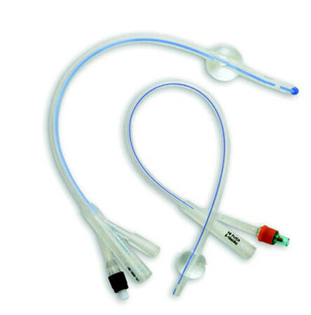 CATETERE FOLEY 2 VIE 100% SILICONE SECURDRAIN CON LINEA RADIO OPACA STANDARD 2 VIE CH16 PALLONCINO 5/10ML PUNTA NELATON ASTUCCIO 1 PEZZO image not present