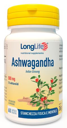 LONGLIFE ASHWAGANDHA 60 CAPSULE 500 MG image not present