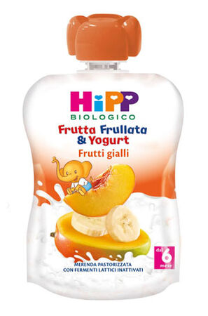 HIPP BIO FRUTTA FRULLATA YOGURT FRUTTI GIALLI 90 G image not present