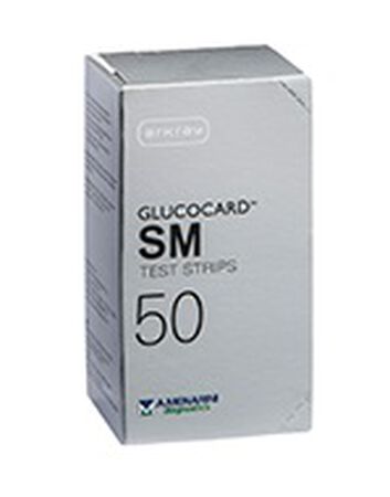 TEST STRIPS PER MISURAZIONE GLICEMIA GLUCOCARD SM 50 PEZZI image not present