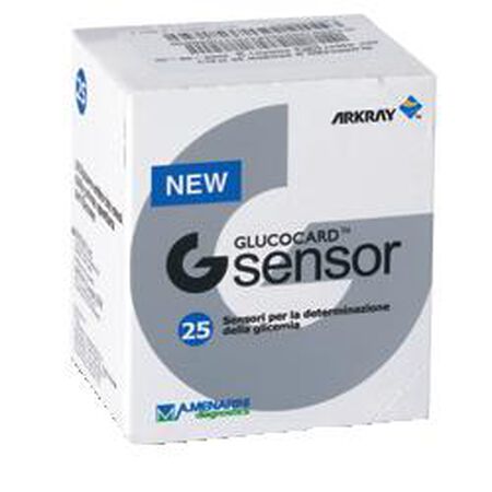 STRISCE MISURAZIONE GLICEMIA GLUCOCARD G SENSOR 25 PEZZI image not present