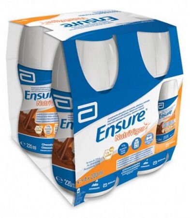 ENSURE NUTRIVIGOR CIOCCOLATO 4 BOTTIGLIE DA 220 ML image not present