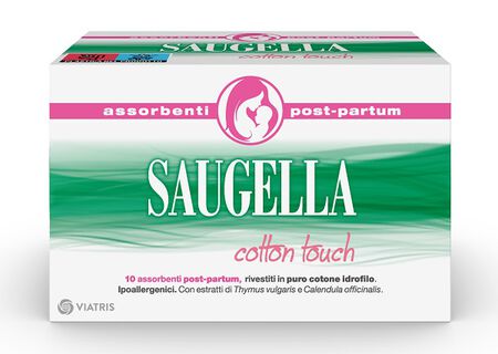SAUGELLA COTTON TOUCH ASSORBENTI POSTPARTUM 10 PEZZI image not present