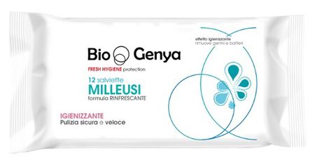 BIOGENYA FRESH HYGIENE PROTECTION 12 SALVIETTE MILLEUSI RINFRESCANTE IGIENIZZANTE image not present