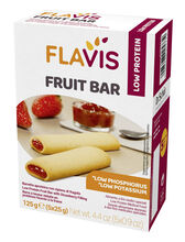 FLAVIS FRUIT BAR BARRETTA APROTEICA CON RIPIENO DI FRAGOLA 5 PEZZI DA 25 G