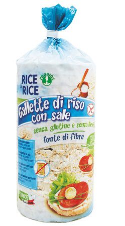 RICE&RICE GALLETTE DI RISO CON SALE SENZA LIEVITO 100 G image not present
