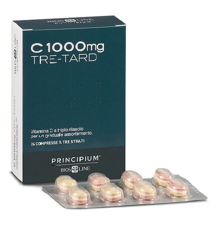 PRINCIPIUM C 1000 MG TRE-TARD 24 COMPRESSE A TRE STRATI image not present