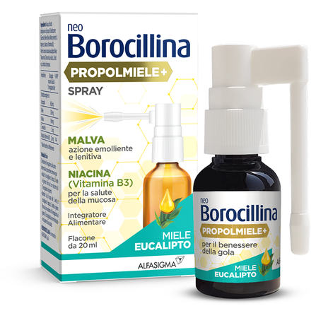 NEOBOROCILLINA PROPOLMIELE+ SPRAY MIELE EUCALIPTO 20 ML image not present