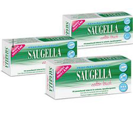 SAUGELLA ASSORBENTI COTTON TOUCH INTERNI NORMALI 16 PEZZI TAGLIO PREZZO image not present
