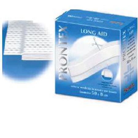 CEROTTO PRONTEX LONG AID 50X8CM 1CONFEZIONE image not present