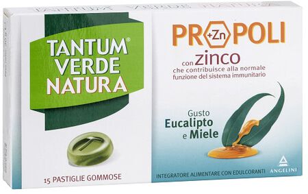 TANTUM VERDE NATURA PASTIGLIE GOMMOSE EUCALIPTO & MIELE 30 G image not present