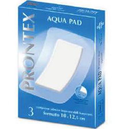 GARZA COMPRESSA PRONTEX AQUA PAD 10X12,5 CM 3 PEZZI image not present
