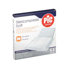 GARZA COMPRESSA IN TESSUTO NON TESSUTO 7,5X7,5CM 12 PEZZI