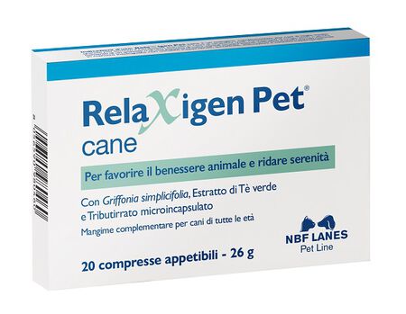 RELAXIGEN PET CANE BLISTER 20 COMPRESSE APPETIBILI image not present