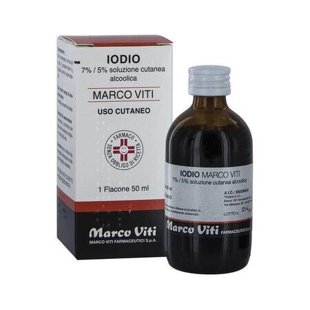 IODIO SOLUZIONE ALCOLICA I (MARCO VITI)*soluz cutanea 50 ml 7% + 5% image not present