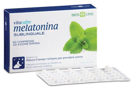 BIOS LINE VITACALM MELATONINA SUBLINGUALE 60 COMPRESSE 1 MG image not present